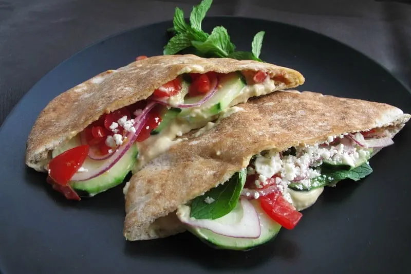 Middle Eastern Stuffed Pitas