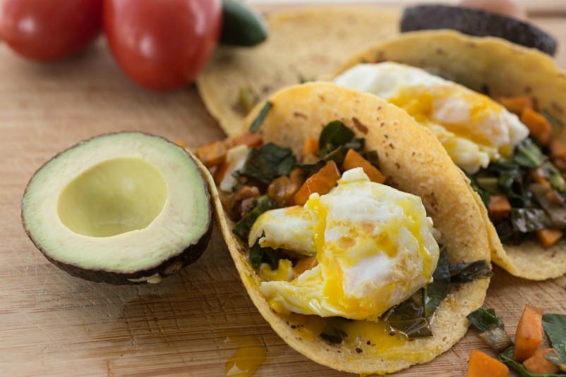 Mind Blowing Sweet Potato Tacos with Greens - The Scramble
