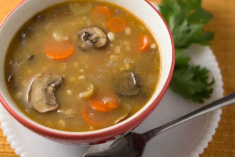 Mushroom Barley Soup