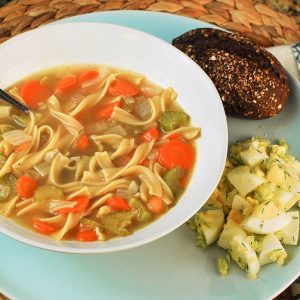 No-Chicken Noodle Soup