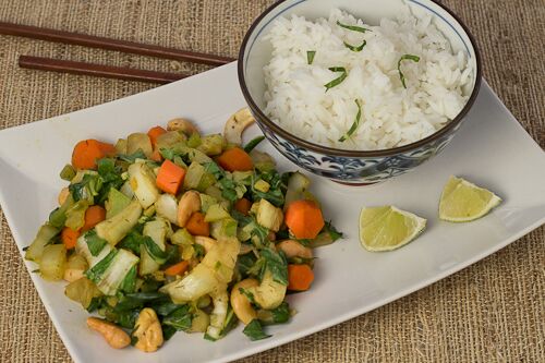 Pan-Asian Stir-Fry with Carrots, Cashews, and Bok Choy - The Scramble