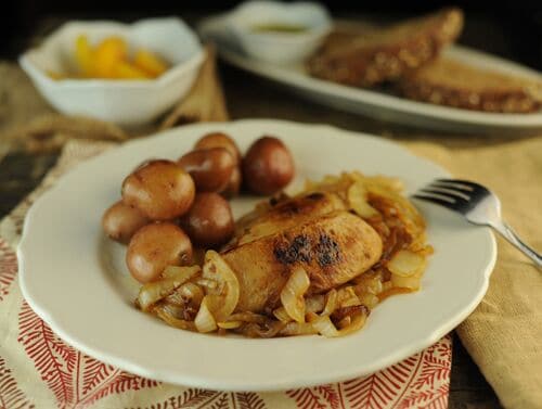Pan-Browned Sausage and Red Potatoes - The Scramble