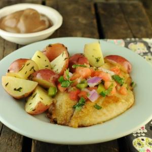 Pan-Fried Tilapia with Fresh Salsa