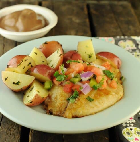 Pan-Fried Tilapia with Fresh Salsa - The Scramble