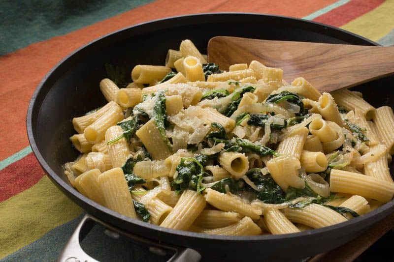 Pasta with Garlic and Greens The Scramble