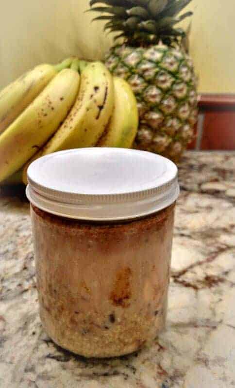 Peanut Butter, Banana, and Chocolate Overnight Oatmeal - The Scramble