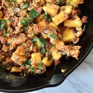 Polenta Mash with Roasted Tomato Salsa