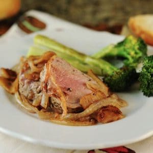 Pork Tenderloin with Caramelized Apples and Onions