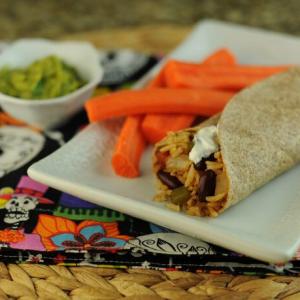 Red Beans and Rice Burritos