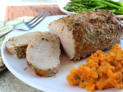 Rosemary-Garlic Pork with Whipped Sweet Potatoes - The Scramble