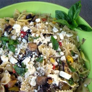 Rotini with Roasted Eggplant and Feta Cheese