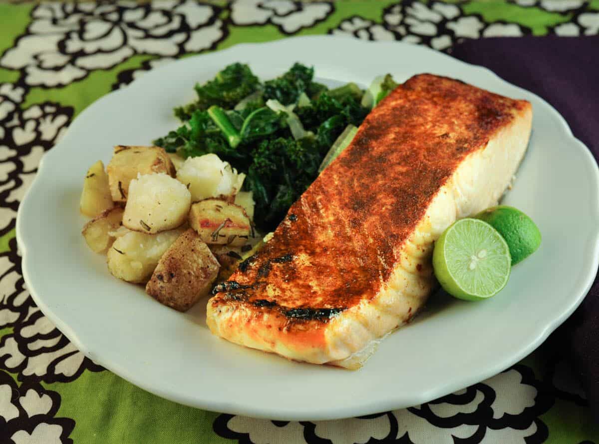 Salmon or Arctic Char with ChiliLime Spice Rub The Scramble