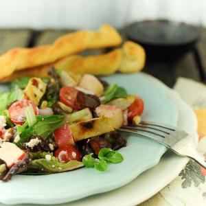 Santa Barbara Salad with Apples, Dates, and Goat Cheese