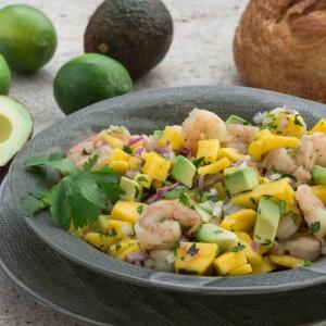 Shrimp, Mango, and Avocado Salad with Lime