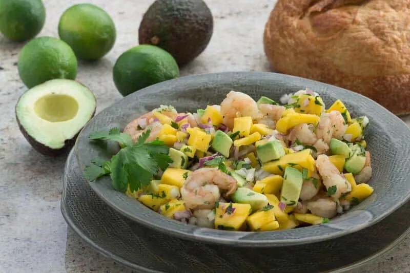 Shrimp, Mango, and Avocado Salad with Lime