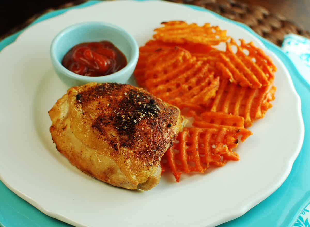 Simple SpiceRubbed Chicken Thighs The Scramble