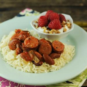 Smoky Red Beans and Rice with Sausage