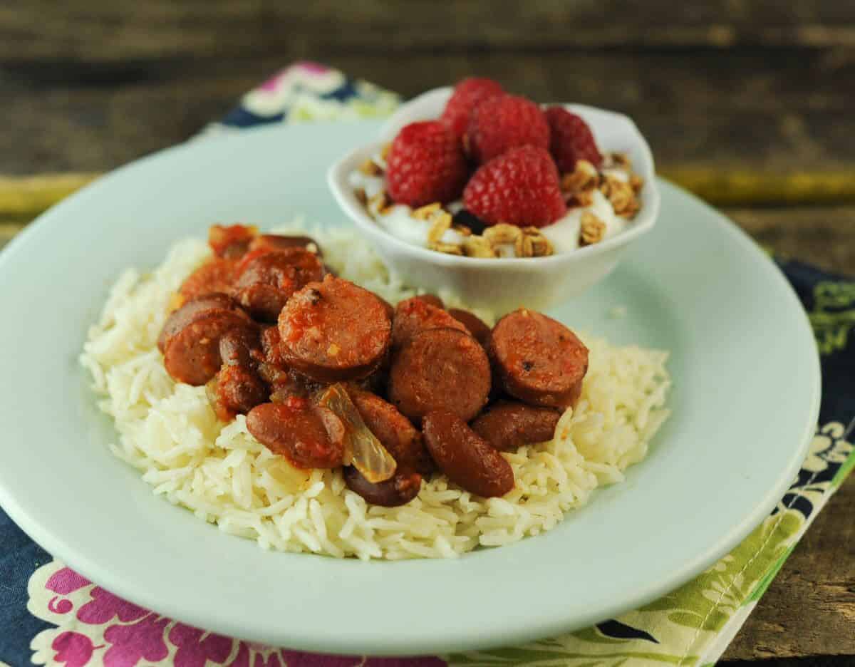Smoky Red Beans and Rice with Sausage The Scramble