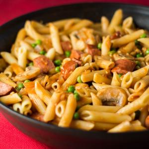 Solomon's Mushroom-Sausage Penne Pasta