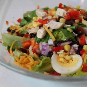Southwestern Cobb Salad with Avocado Ranch Dressing