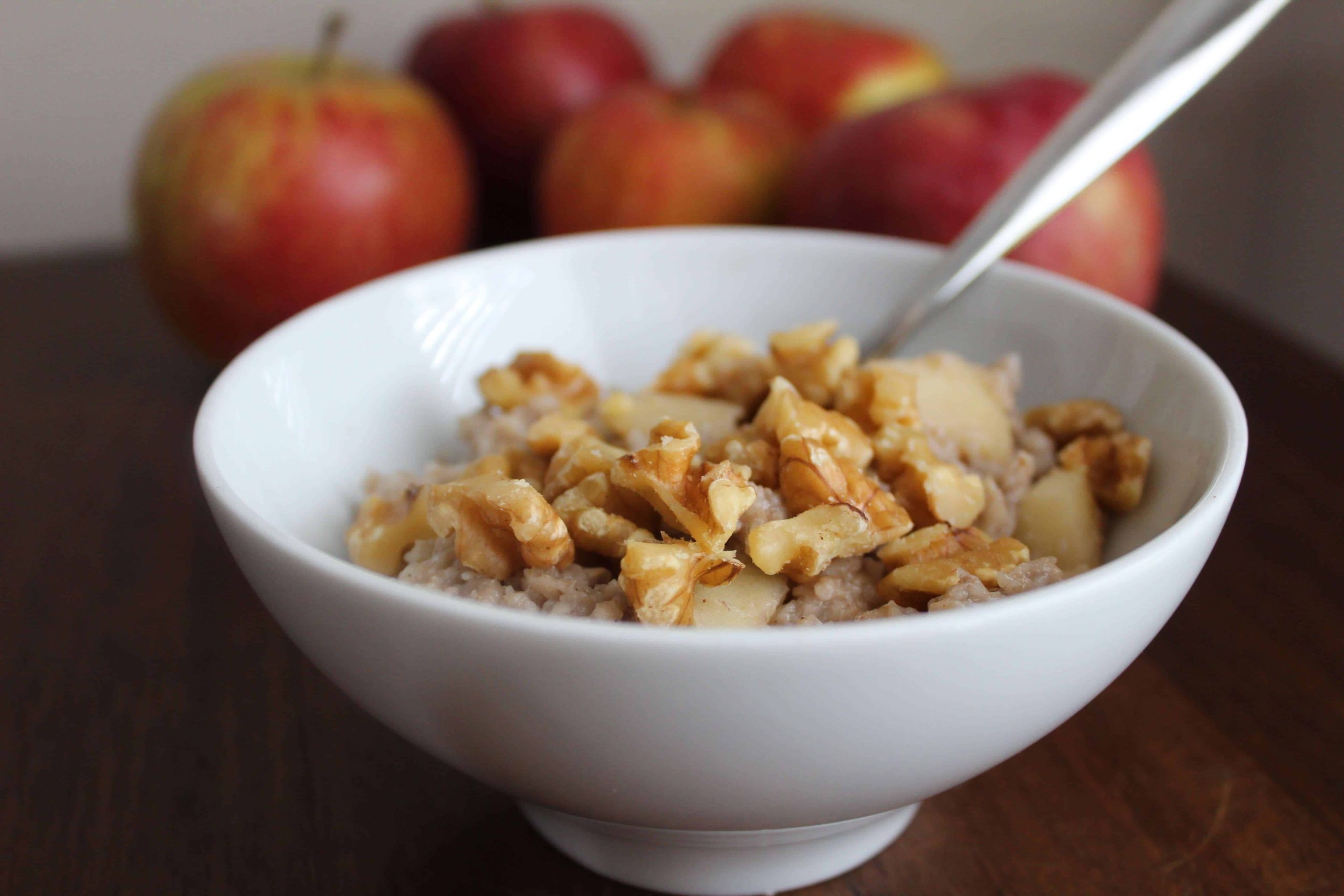 Spiced Apple Oatmeal The Scramble