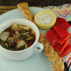 Spicy Sausage and Kale Soup