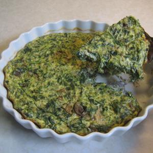 Spinach Pie with Portobello Mushrooms