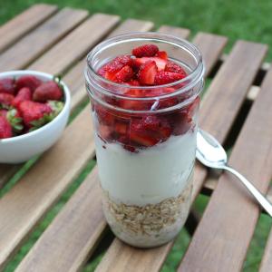 Strawberries and Cream Overnight Oats