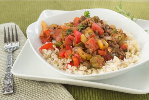 Swamp Sausage with Spicy Southern Vegetables - The Scramble