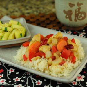 Sweet and Sour Chicken or Tofu with a Kick