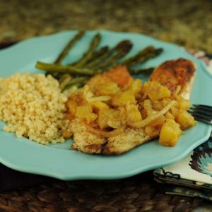 Tilapia with Caribbean Pineapple Sauce