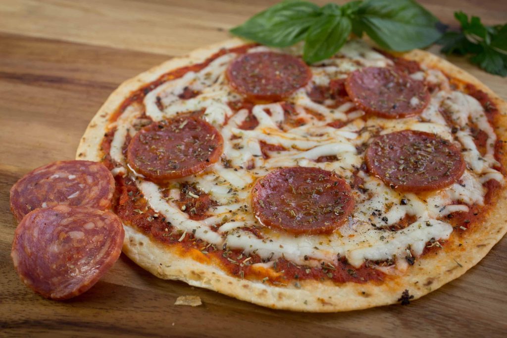 Tortilla Pepperoni Pizzas