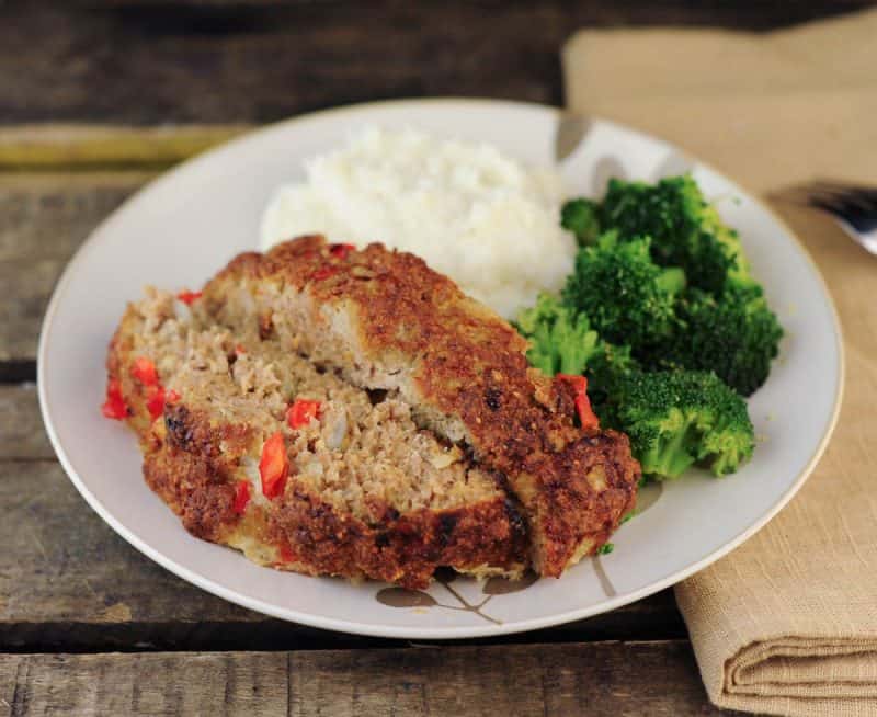 Turkey Parmesan Meatloaf with Red Peppers The Scramble