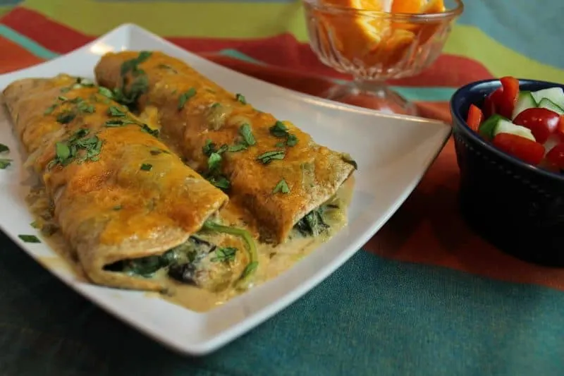 Vegetarian Enchiladas Verdes