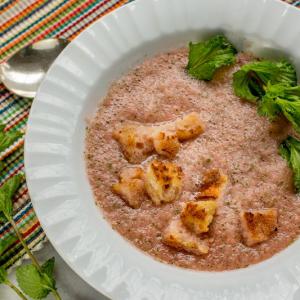 Way-Too-Cool Chilled Watermelon and Cucumber Soup