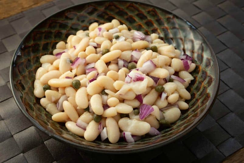 White Bean and Red Onion Salad - The Scramble