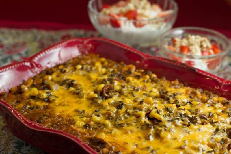 Wild Rice and Chili-Corn Casserole