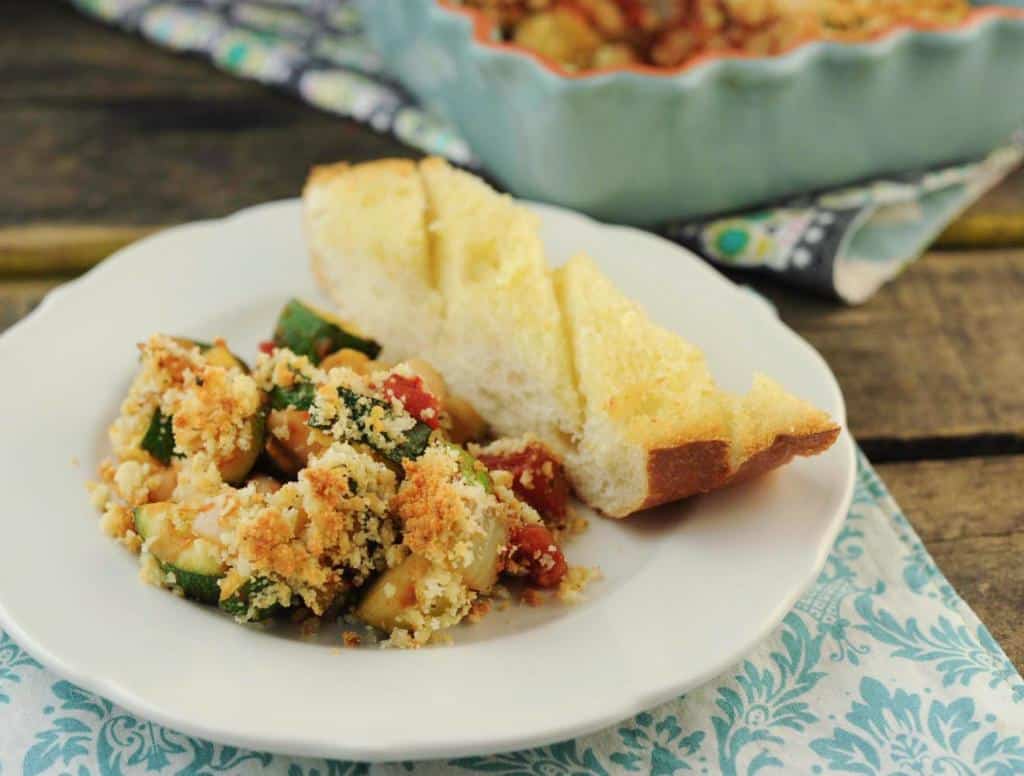 Zucchini, White Bean, and Tomato Gratin