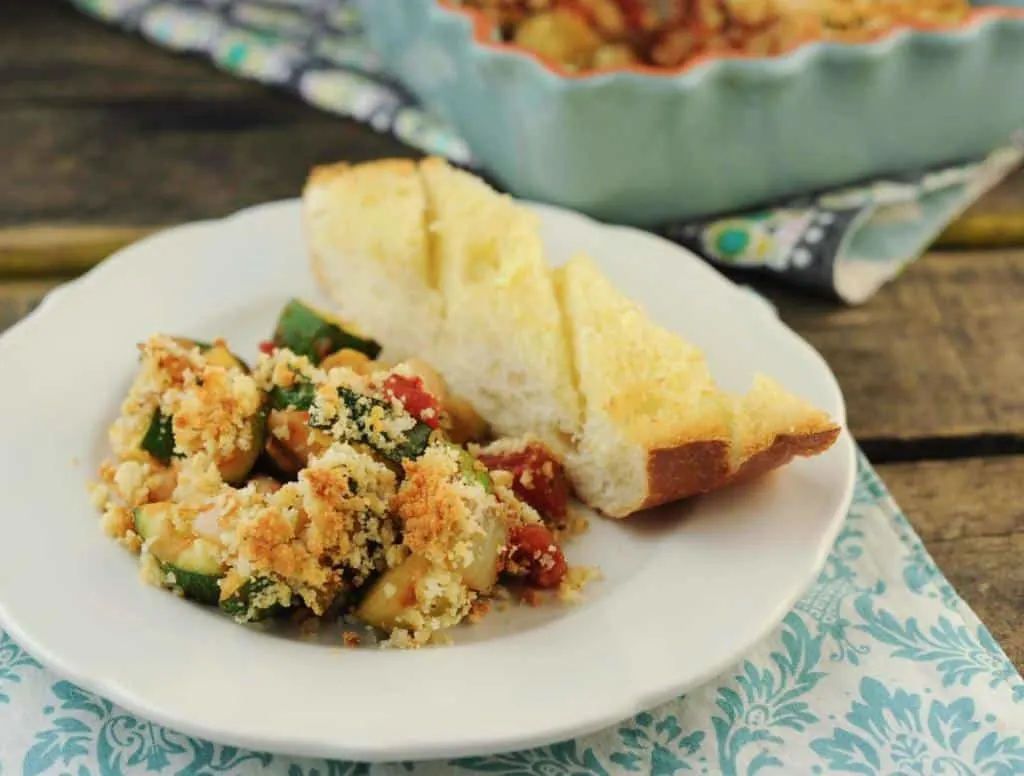 Zucchini, White Bean, and Tomato Gratin