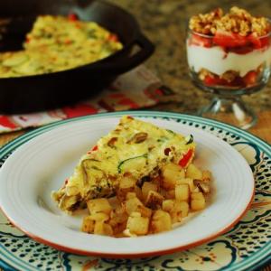 Zucchini and Red Pepper Frittata