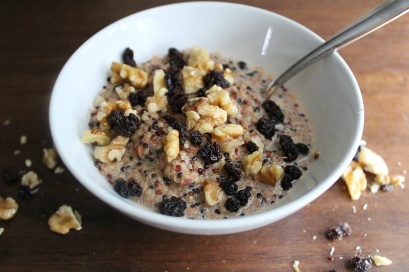 Carrot Cake Quinoa Porridge - The Scramble