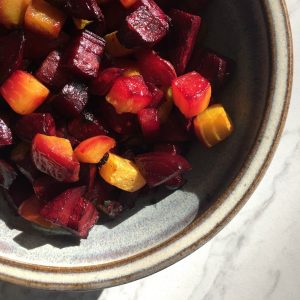 Roasted Beets with Maple Syrup