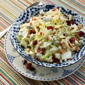 Apple, Cabbage, and Gorgonzola Slaw