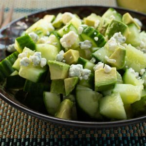 Chopped Cucumber and Avocado Salad