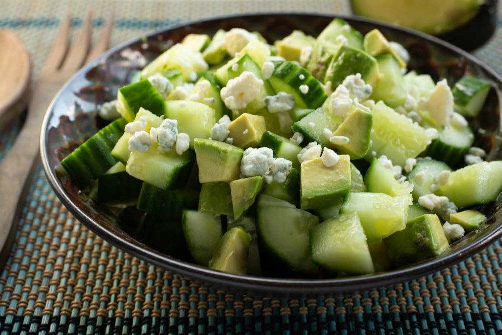 Chopped Cucumber and Avocado Salad