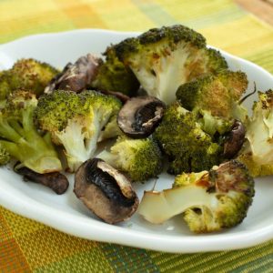 Roasted Broccoli and Mushrooms