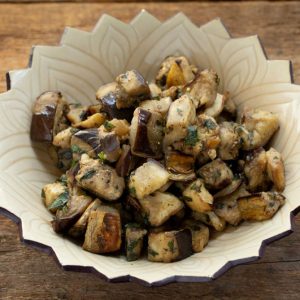 Roasted Eggplant with Fresh Mint