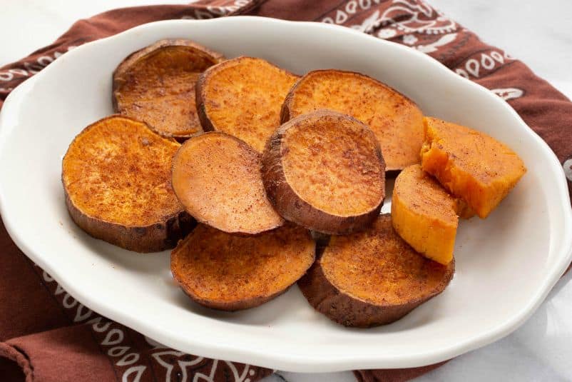 Roasted Sweet Potato Slices