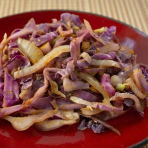 Sauteed Cabbage with Sweet Onions and Curry