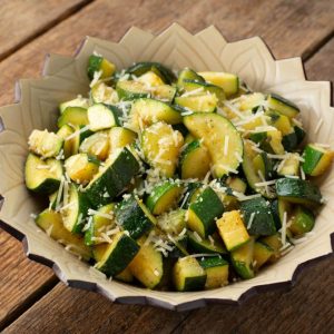 Zucchini with Garlic and Parmesan Cheese